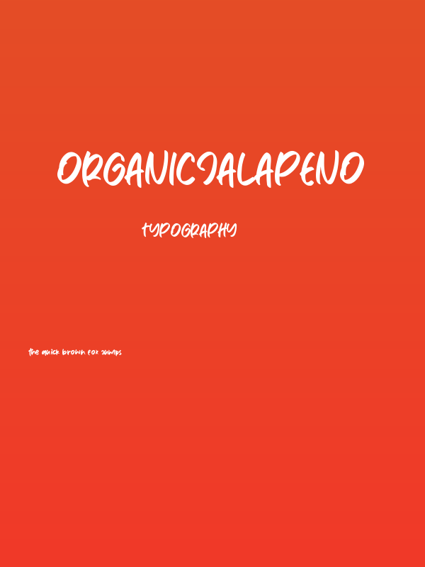 OrganicJalapeno Poster