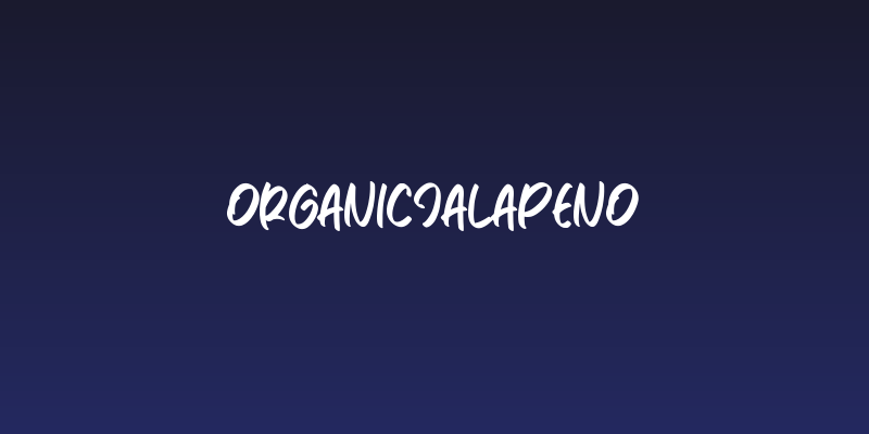 OrganicJalapeno Social Header