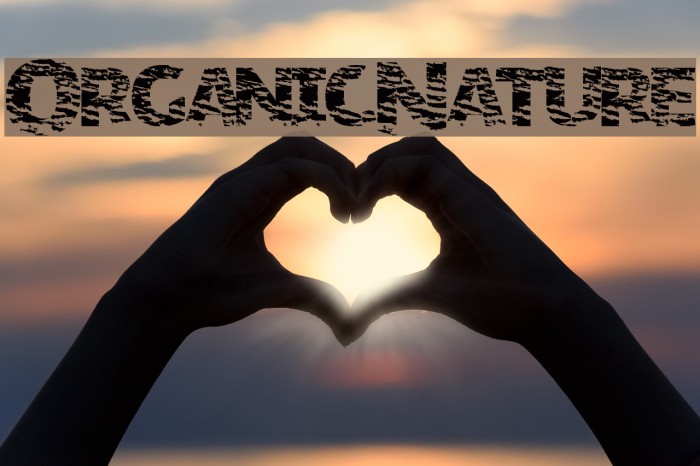 OrganicNature Font examples