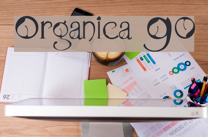 Organica 90 Font examples
