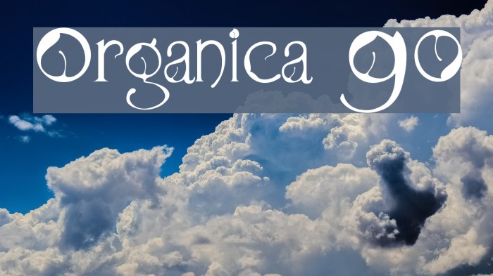 Organica 90 Font examples