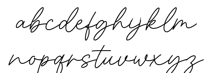 Organic Font LOWERCASE