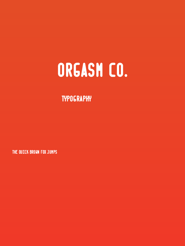 Orgasm Co. Poster