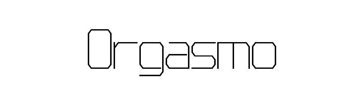 Orgasmo Font
