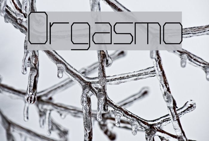 Orgasmo Font examples