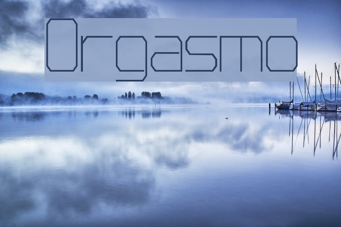 Orgasmo Font examples