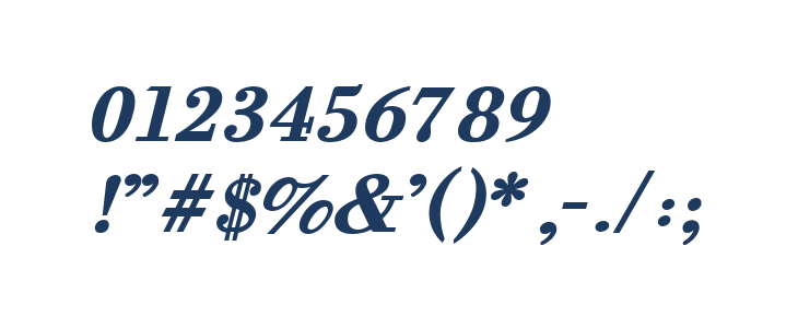 Orgreave Bold Italic Other Characters