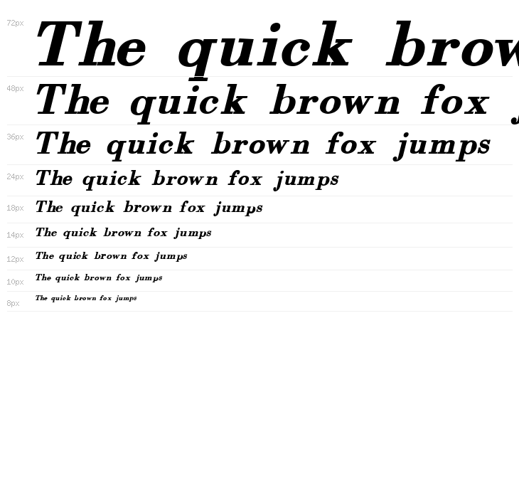 Orgreave Bold Italic Waterfall