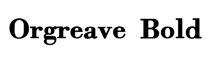 Orgreave Bold Font