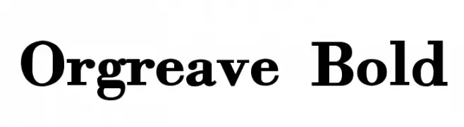 Orgreave Bold  Frei Schriftart Herunterladen