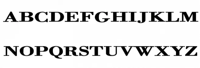 Orgreave Extended Bold Шрифта ВЕРХНИЙ
