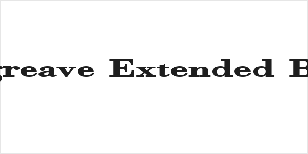 Orgreave Extended Bold Logo