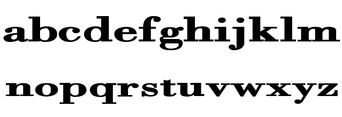 Orgreave Extended Bold Font LOWERCASE