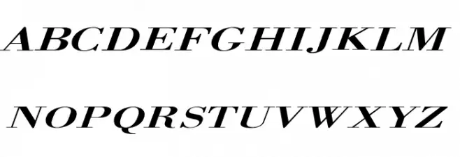 Orgreave Extended Italic フォント 大文字