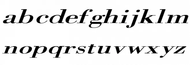 Orgreave Extended Italic Fonte MINÚSCULAS