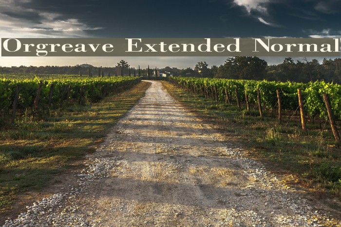 Orgreave Extended Normal Example 1