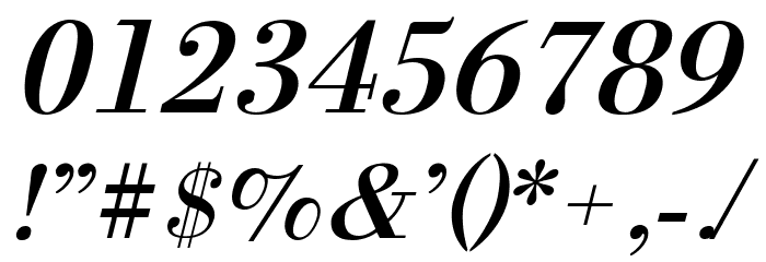Orgreave Italic Font OTHER CHARS