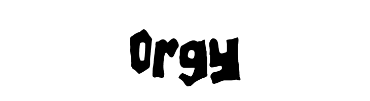Orgy  font caratteri gratis