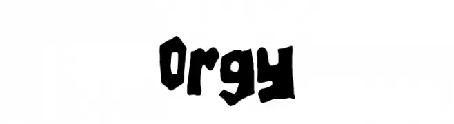 Orgy  Frei Schriftart Herunterladen