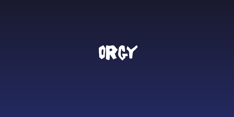 Orgy Social Header