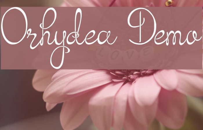Orhydea Demo Font examples