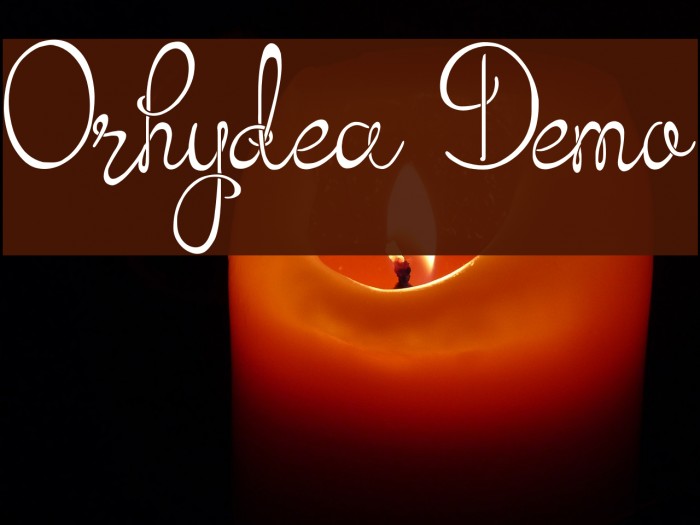 Orhydea Demo Font examples