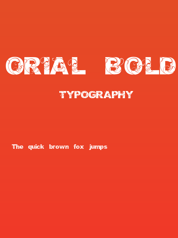 Orial_ Bold Poster