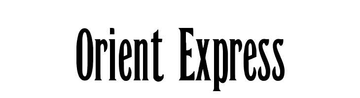 Orient Express Font