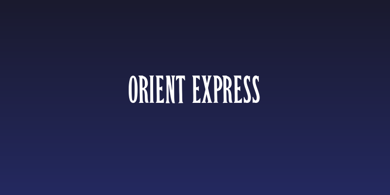 Orient Express Social Header