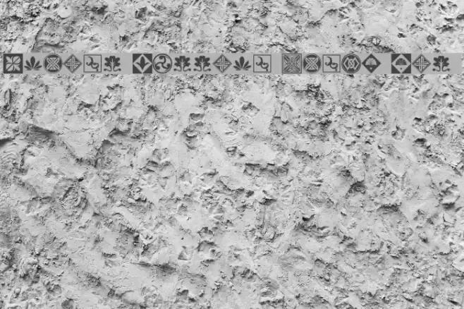 Orient Pattern Dings Set 1 Font examples