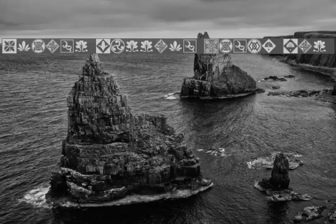 Orient Pattern Dings Set 1 Font examples