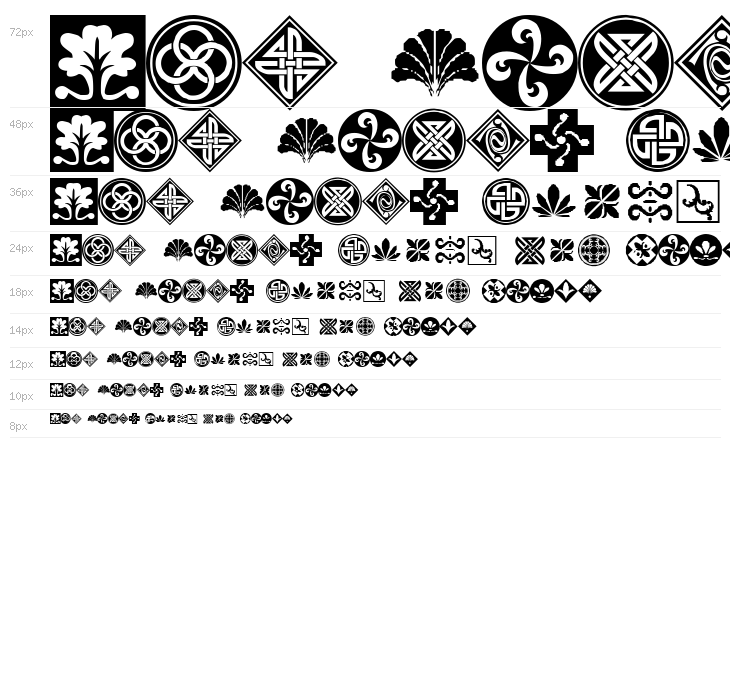 Orient Pattern Dings Set 1 Waterfall