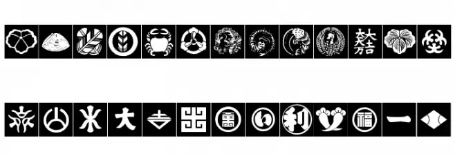 Orient Pattern Dings Set 2 フォント 大文字