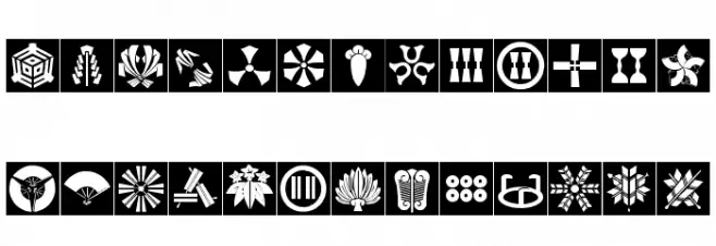 Orient Pattern Dings Set 3 フォント 大文字