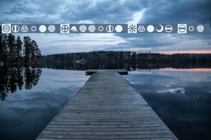 Orient Pattern Dings Set 5 Font examples