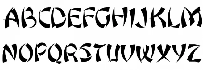 Orient1 Normal フォント 大文字