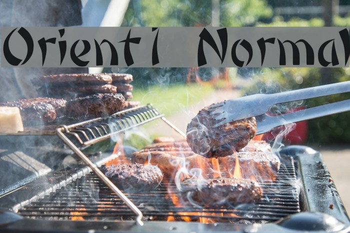 Orient1 Normal Font examples