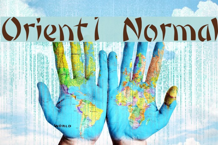 Orient1 Normal Font examples