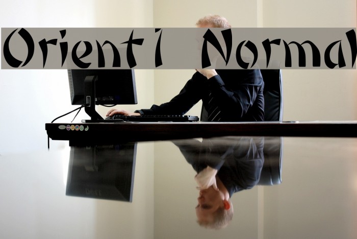 Orient1 Normal Font examples