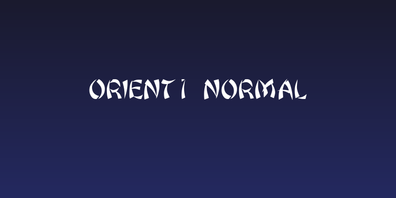 Orient1  Normal Social Header