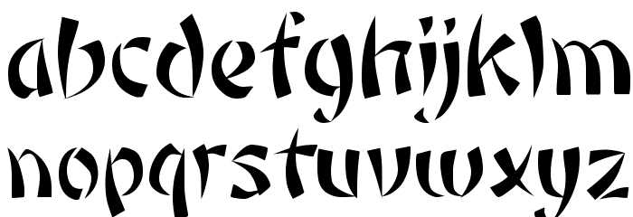 Orient1 Normal Font LOWERCASE