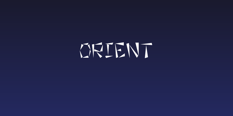 Orient Social Header