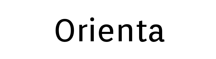 Orient Font LOWERCASE