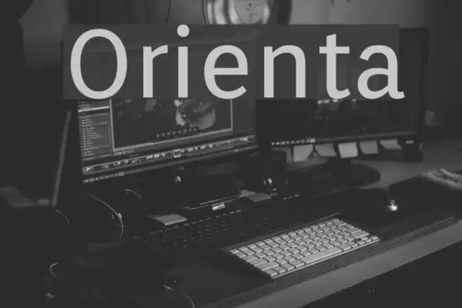 Orienta Font examples