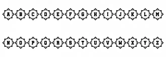 Oriental 3 Regular 字体 大写