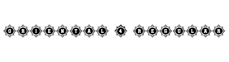 Oriental 4 Regular  font caratteri gratis