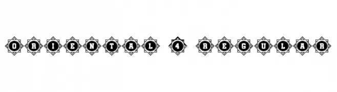 Oriental 4 Regular  Скачать бесплатные шрифты