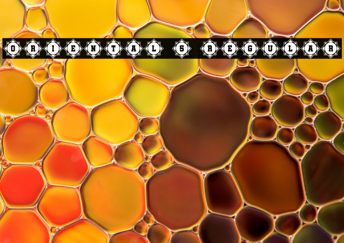 Oriental 5 Regular Example 1