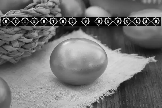 Oriental 6 Regular Font examples