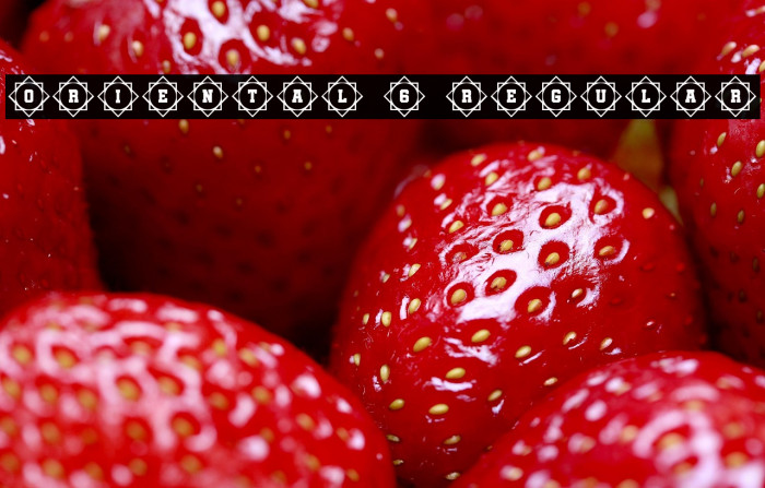 Oriental 6 Regular Example 3
